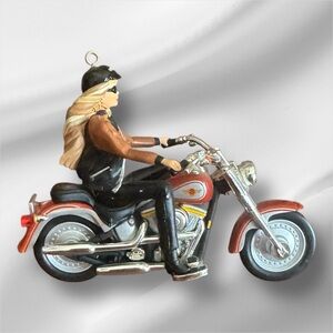 2001 Hallmark Barbie Harley Davidson Ornament